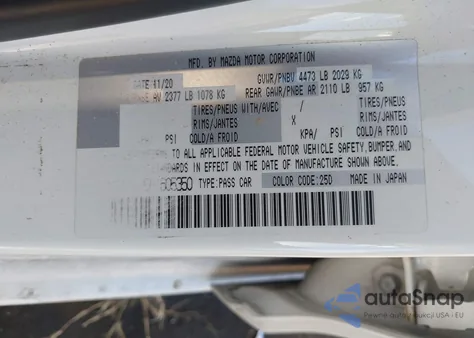 2021 Mazda Mazda6 Touring from USA, damaged, VIN JM1GL1VM5M1605350